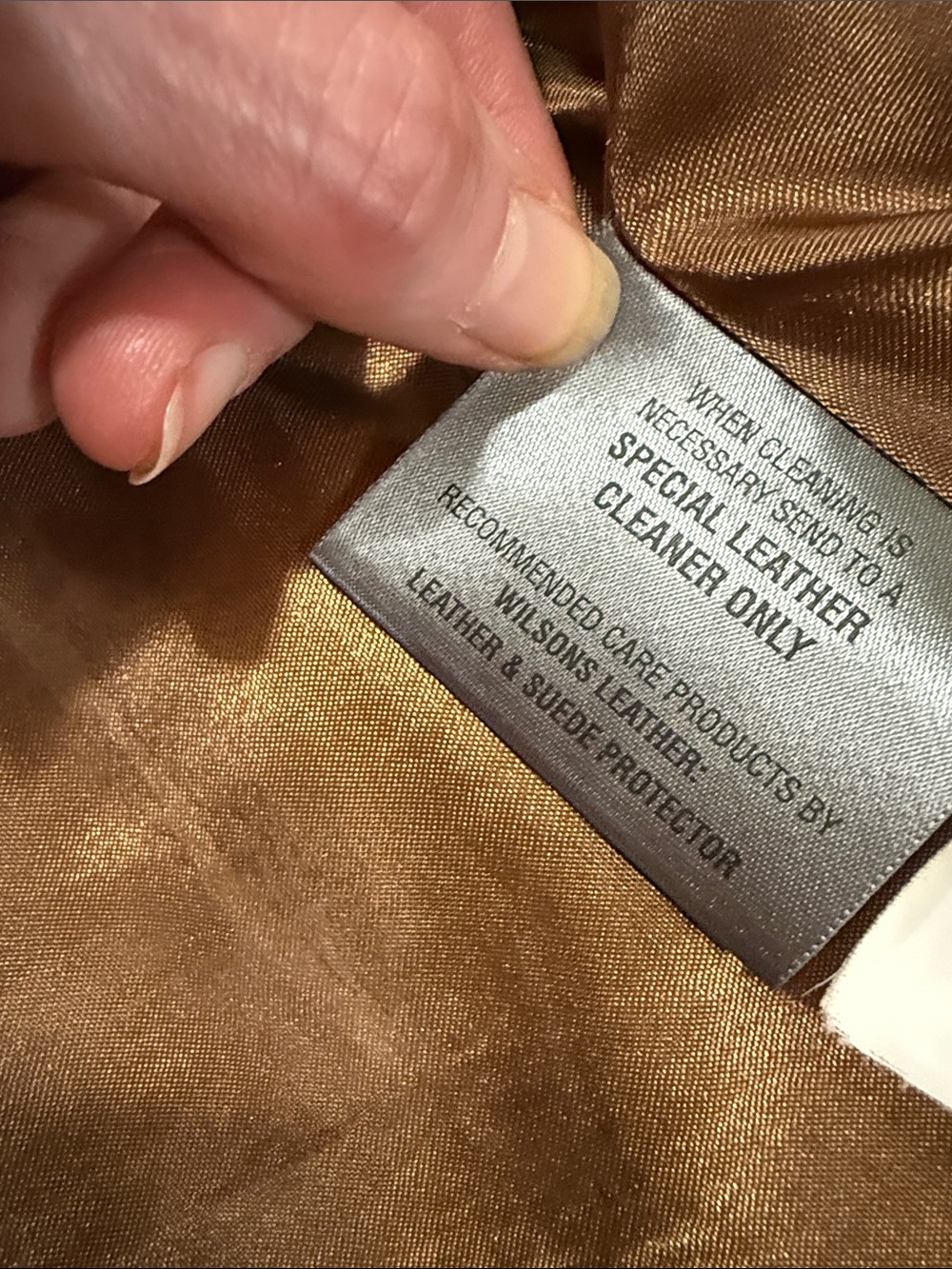 WOW POSHMARK - Authentic Wilson’s Leather White Specialty Leather Bomber Jacket - Picture 8 of 15
